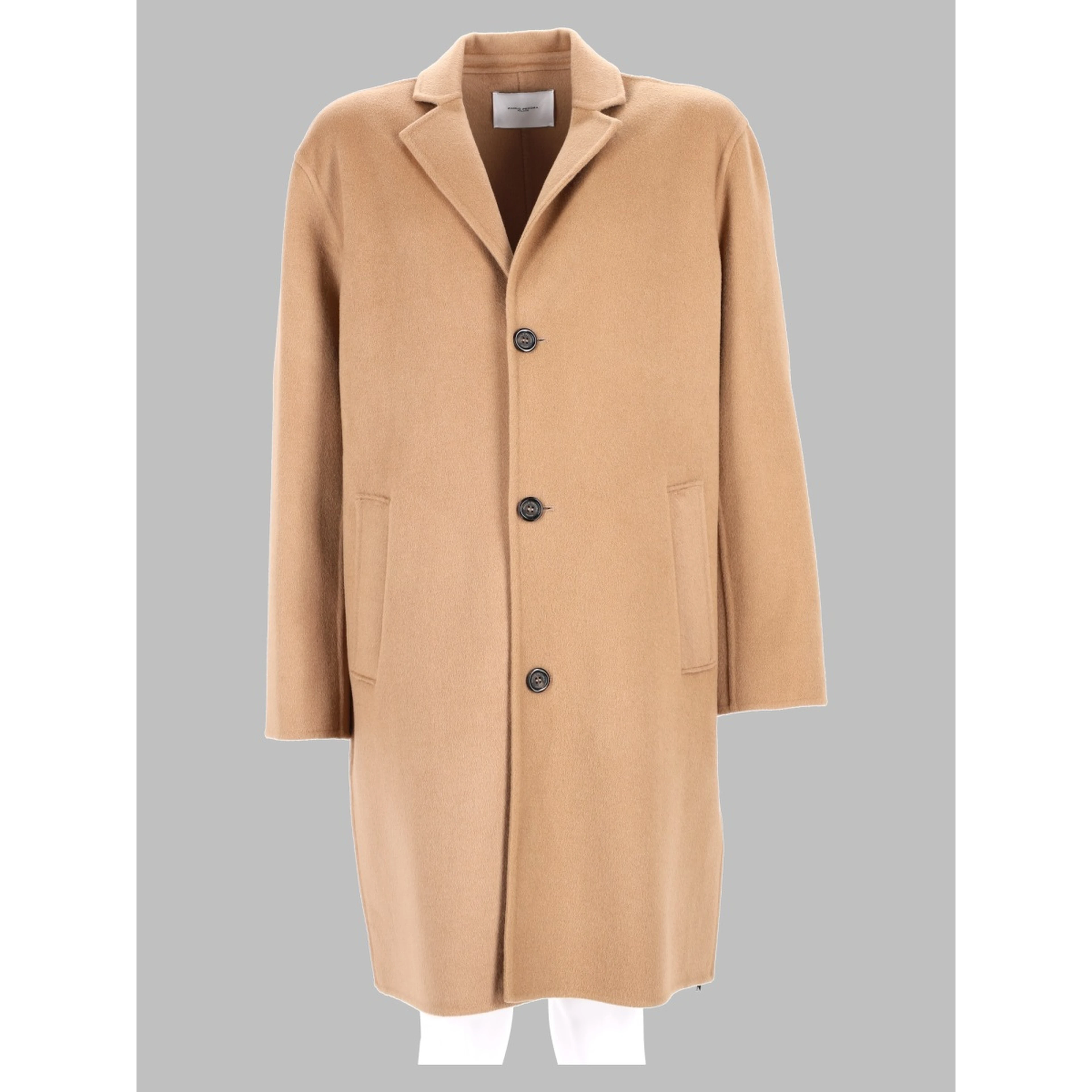 Cappotto Monopetto In Lana