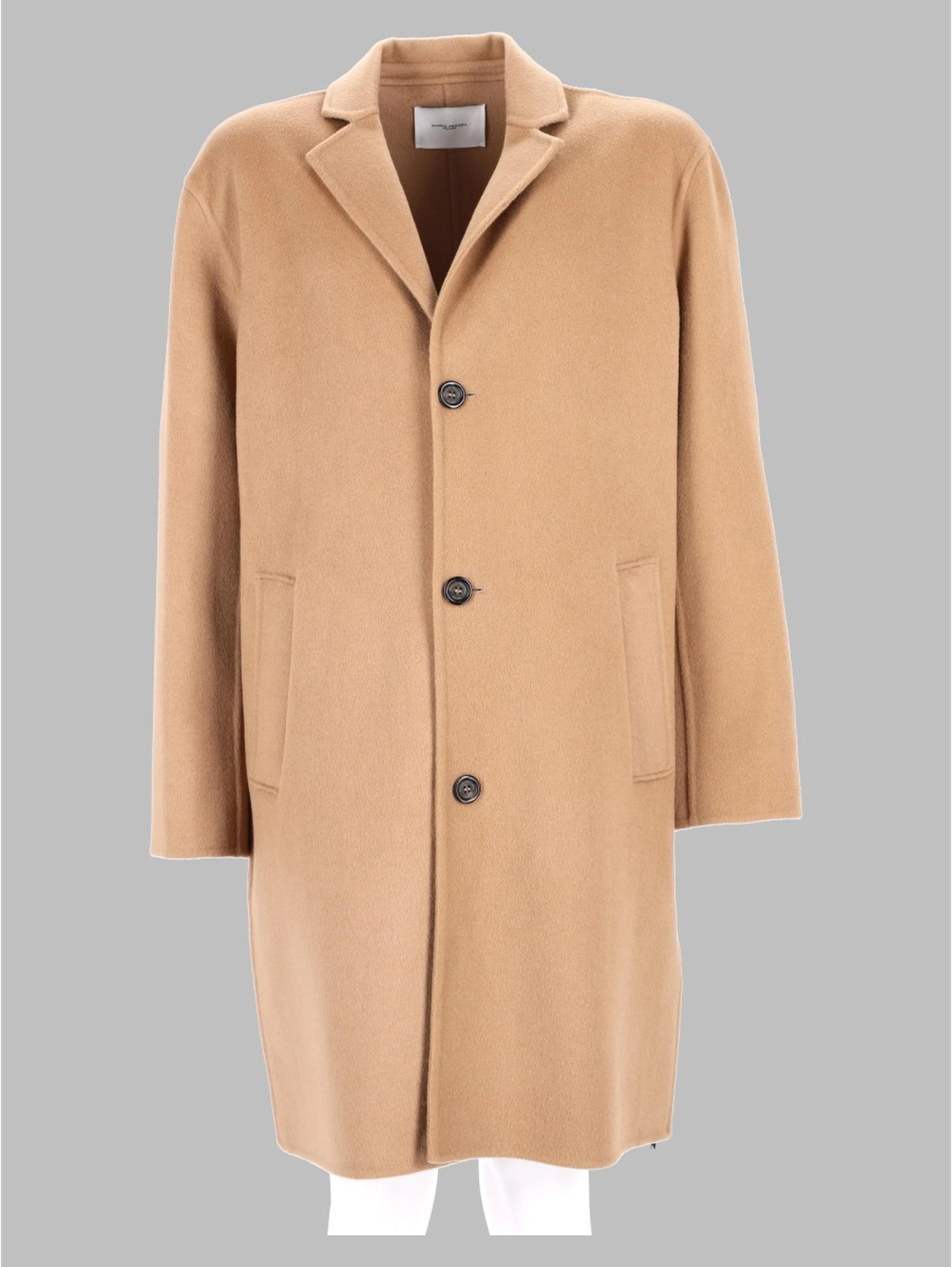 Cappotto Monopetto In Lana
