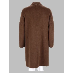 Cappotto Monopetto In Lana
