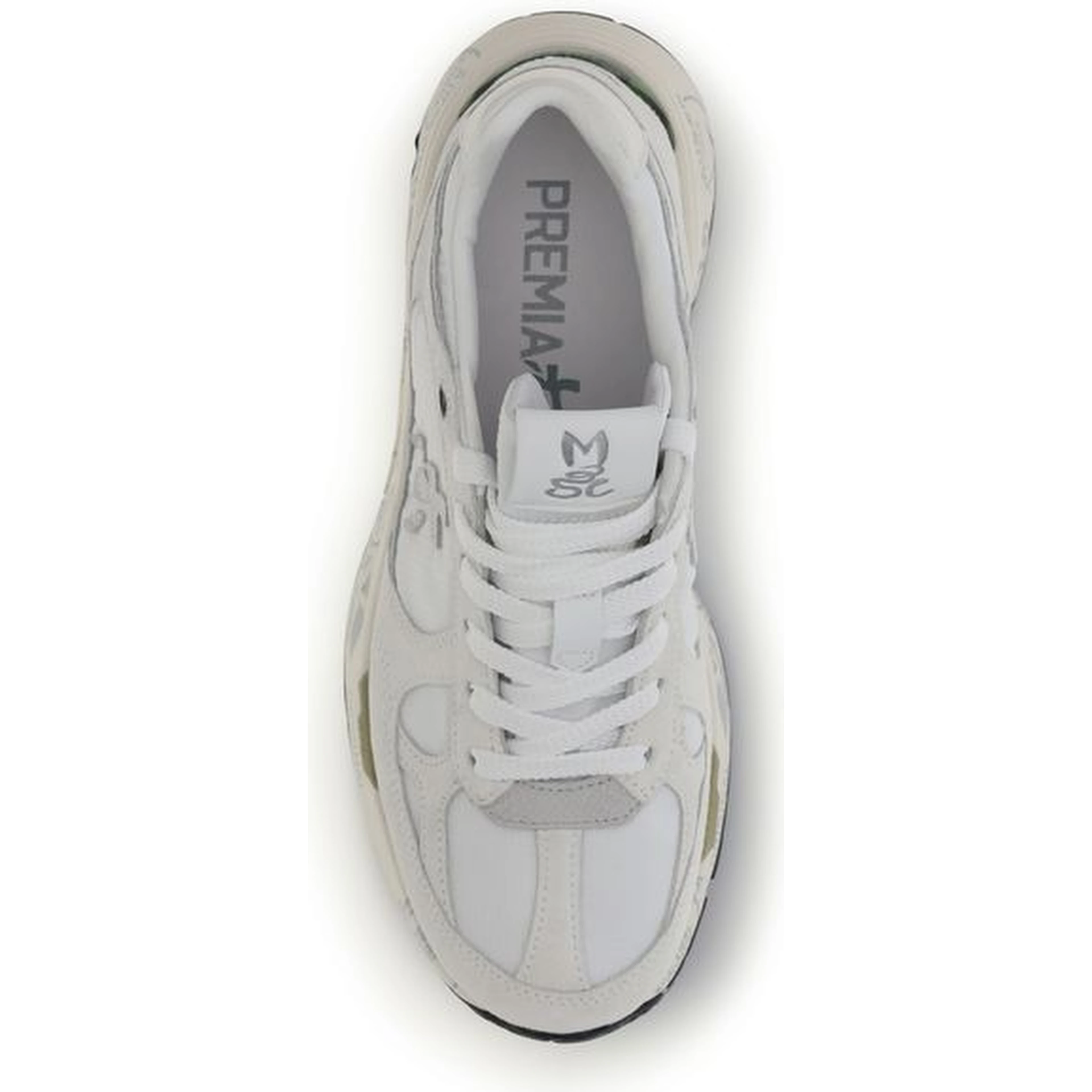 White Polyamide Chunky Sneakers