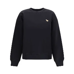 Black Cotton Sweatshirt