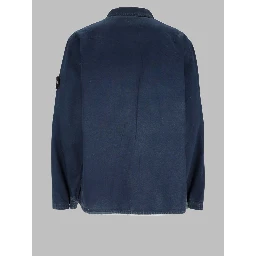 Overshirt In Denim Con Zip