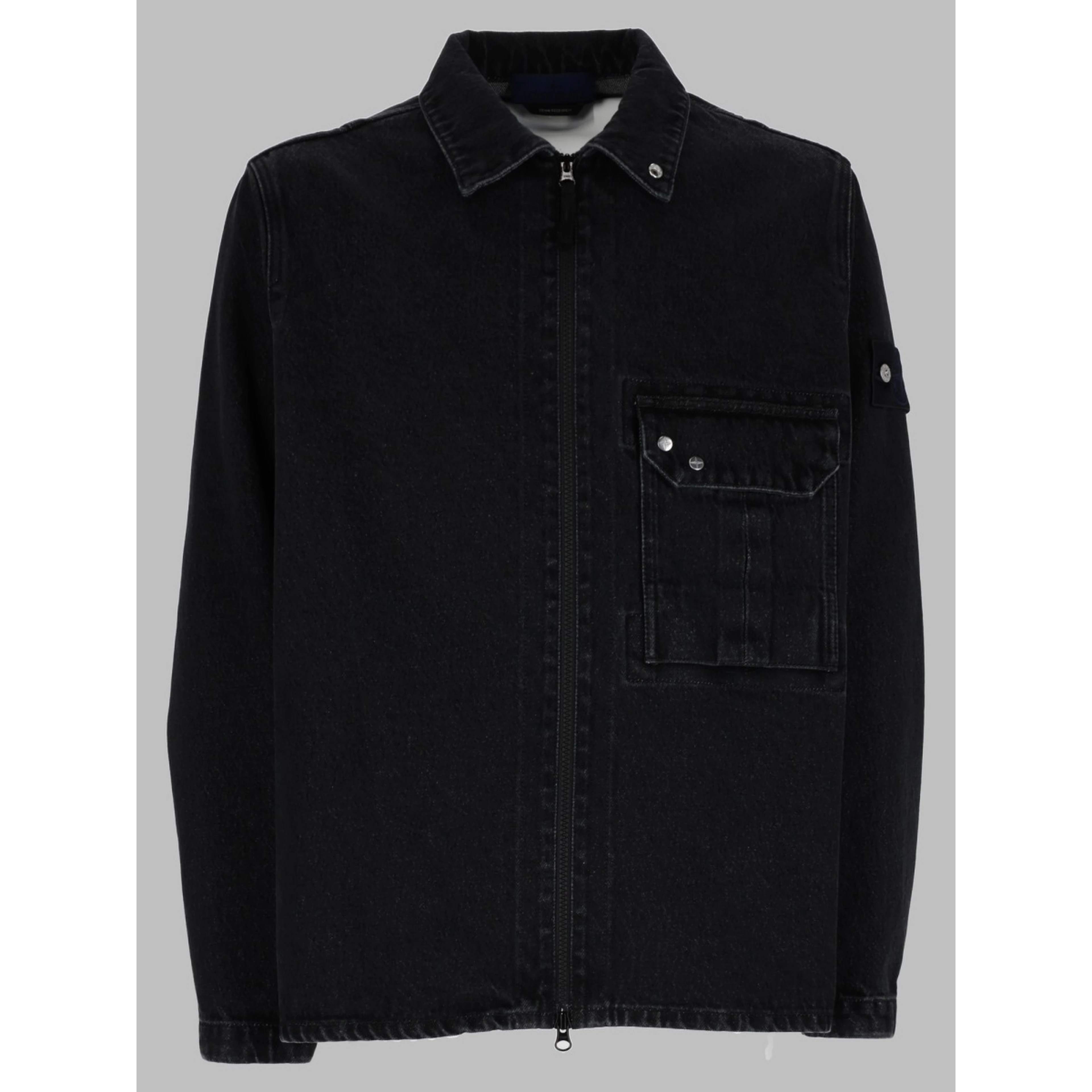 Overshirt In Denim Con Zip
