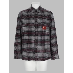 Overshirt In Cotone Con Patch Logo