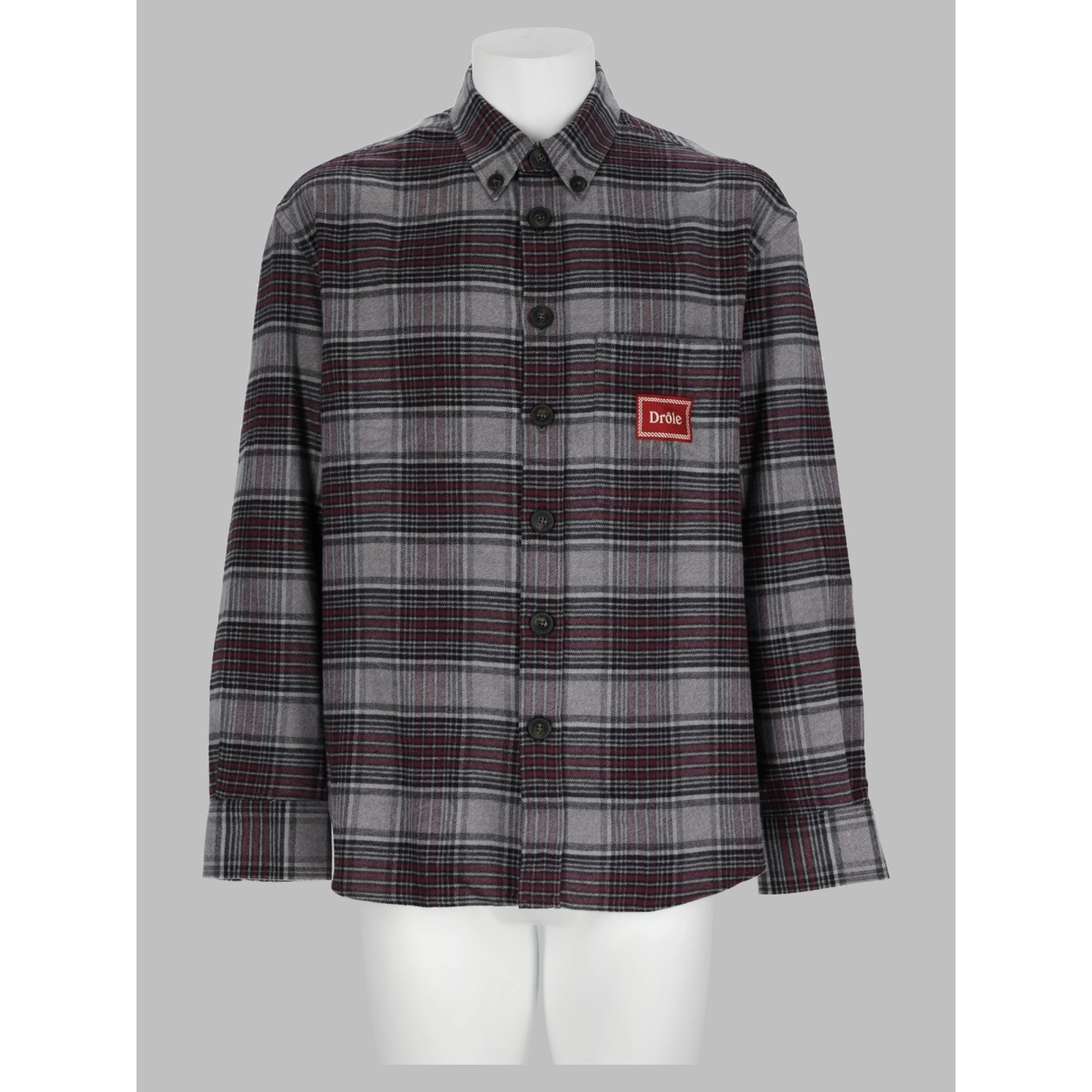 Overshirt In Cotone Con Patch Logo