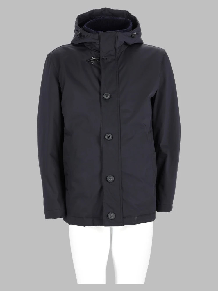 Caban Double Front In Gabardine Tecnico