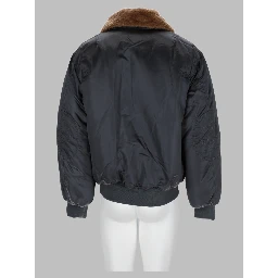 Bomber In Nylon Con Colletto In Faux Fur