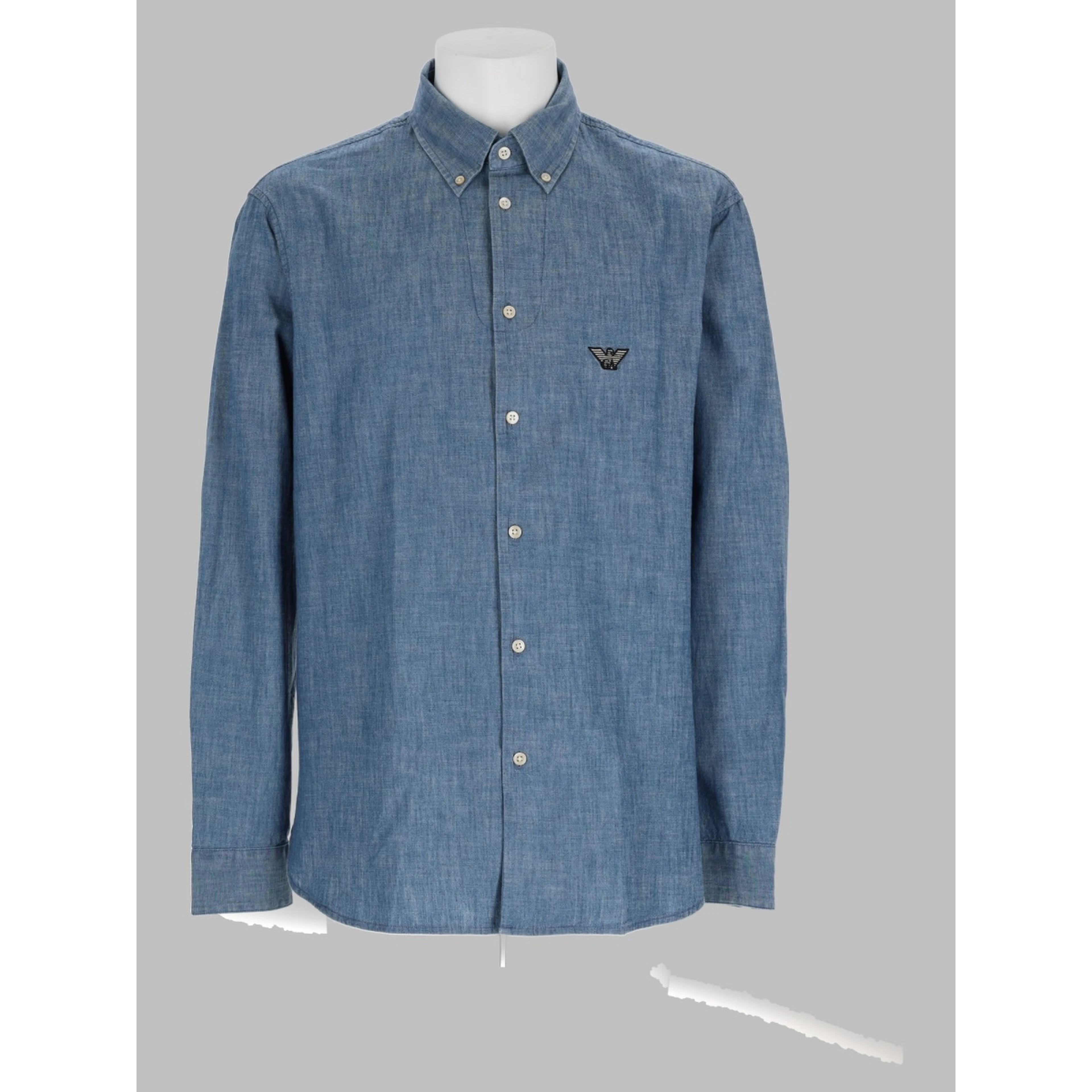 Camicia In Cotone Con Patch Logo