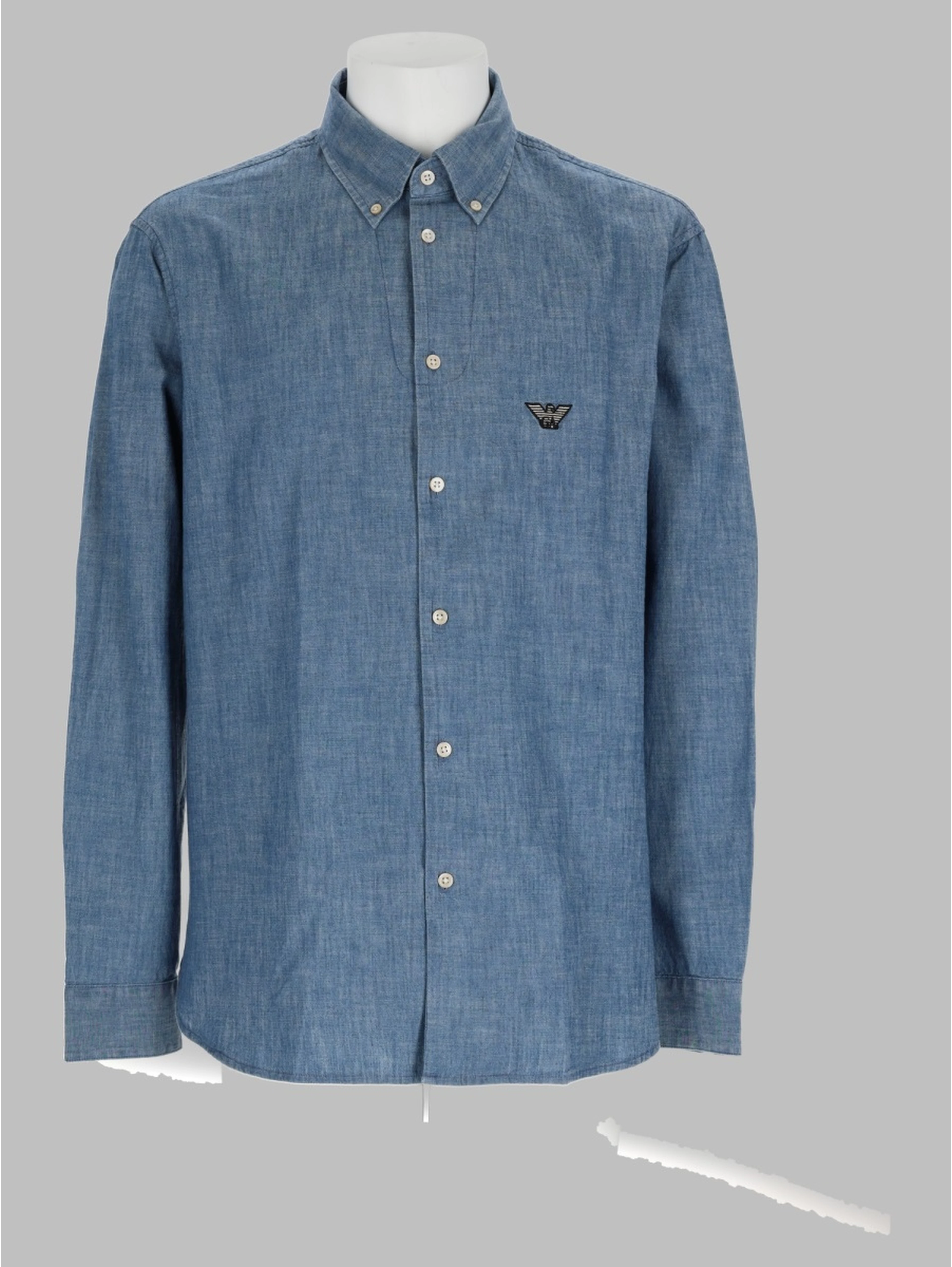 Camicia In Cotone Con Patch Logo