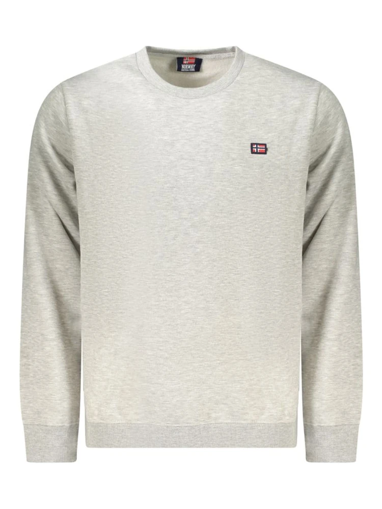 Grigio Cotton Men Sweatshirt