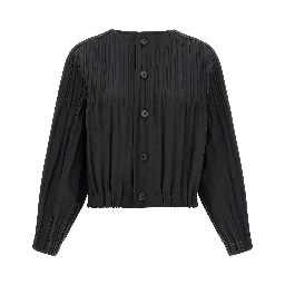 Black Polyester Coat