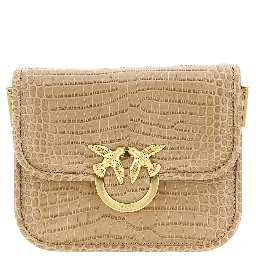 Beige Goatskin Shoulder Bag