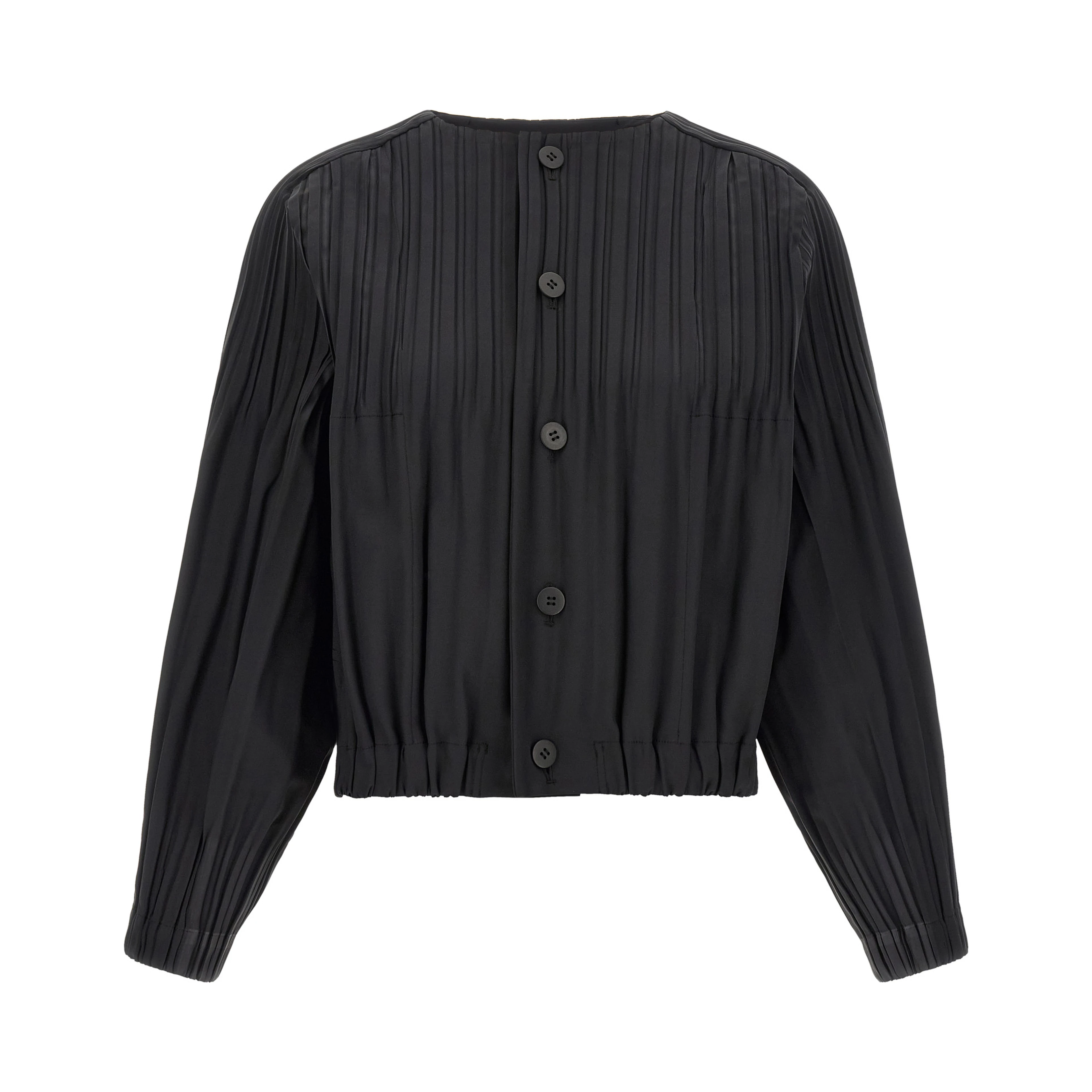 Black Polyester Coat