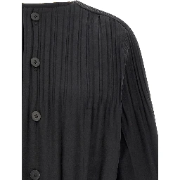 Black Polyester Coat