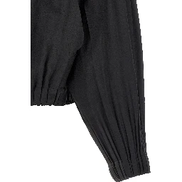 Black Polyester Coat