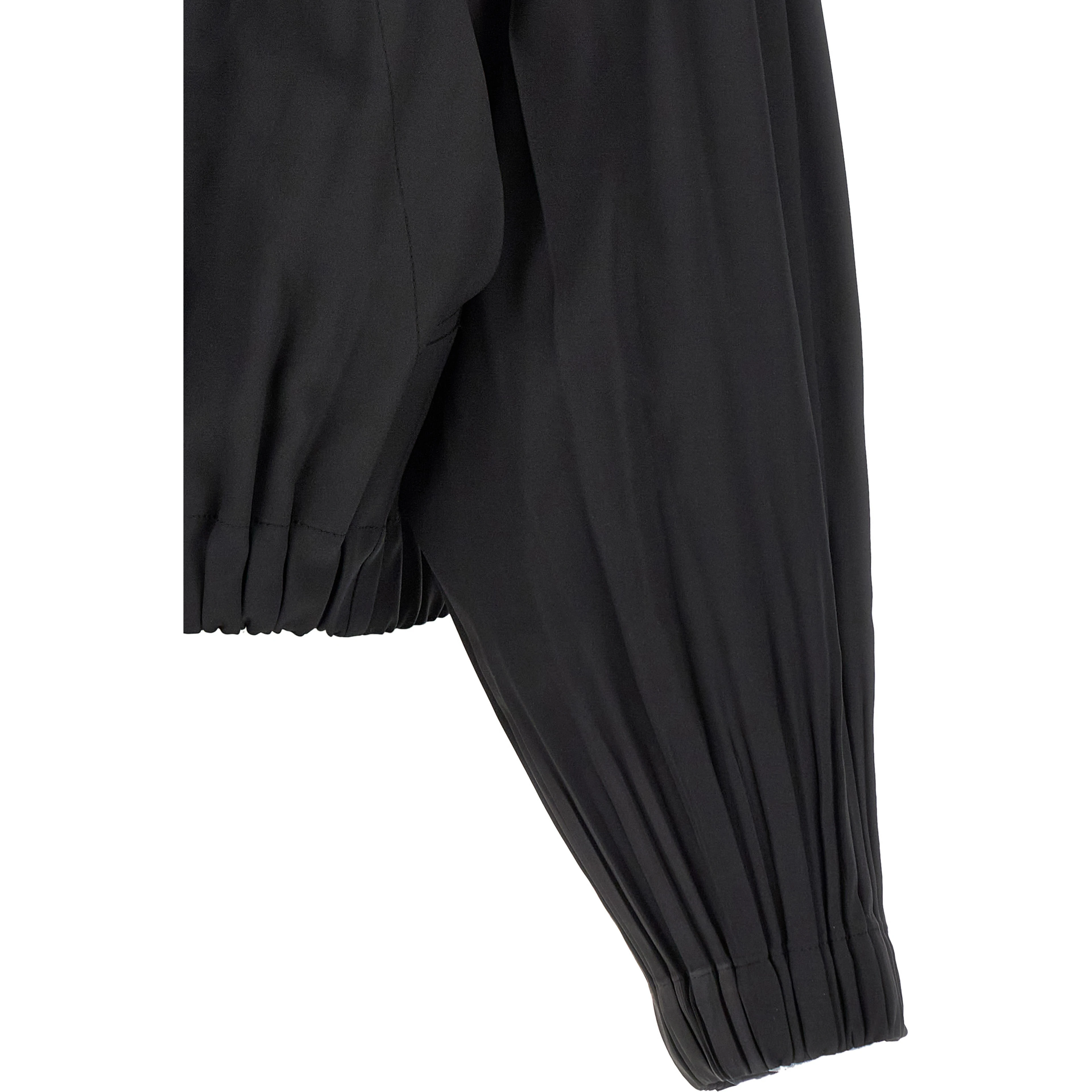 Black Polyester Coat