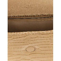 Beige Goatskin Shoulder Bag