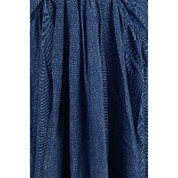Blue Cotton Casual Dress