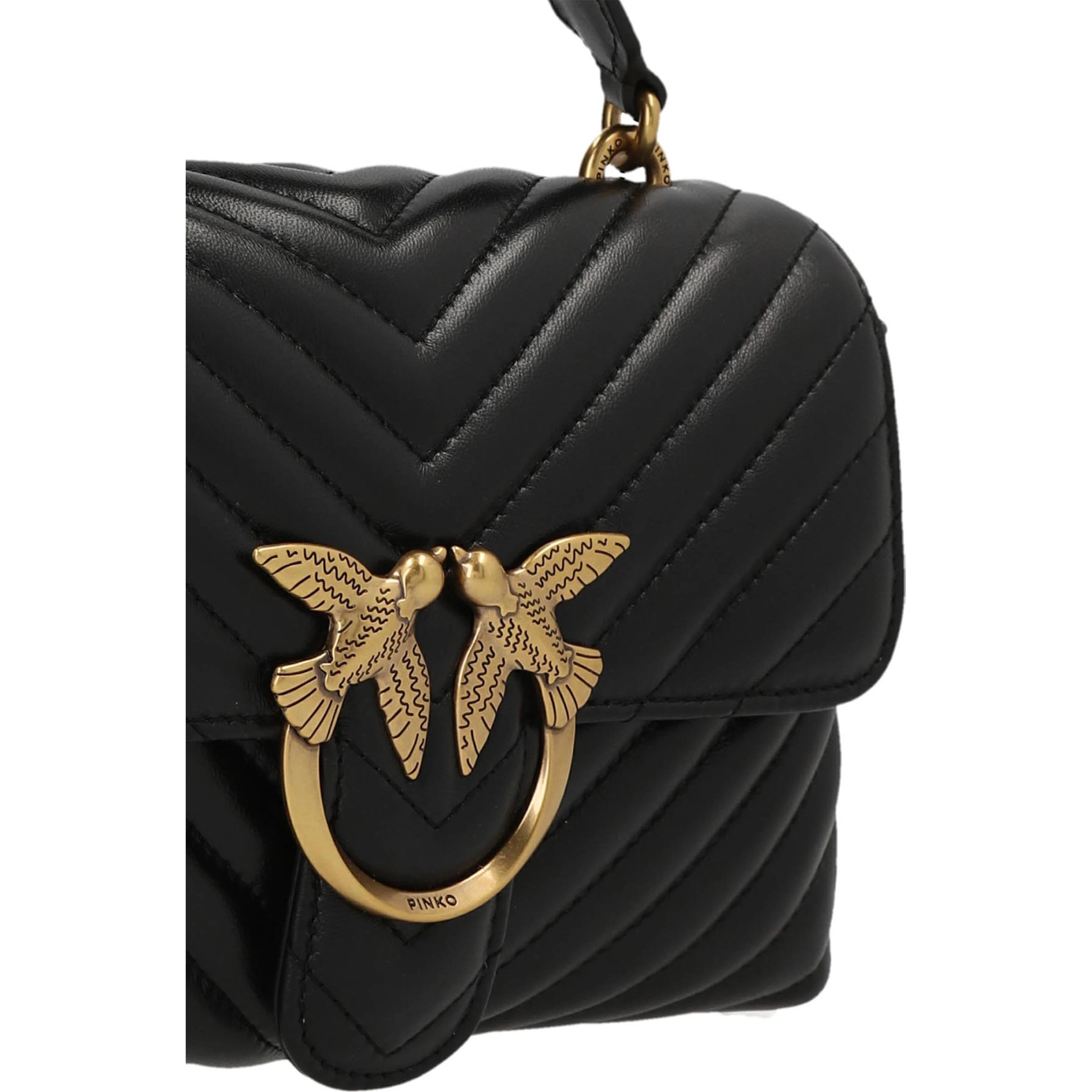 Black Lambskin Handbag