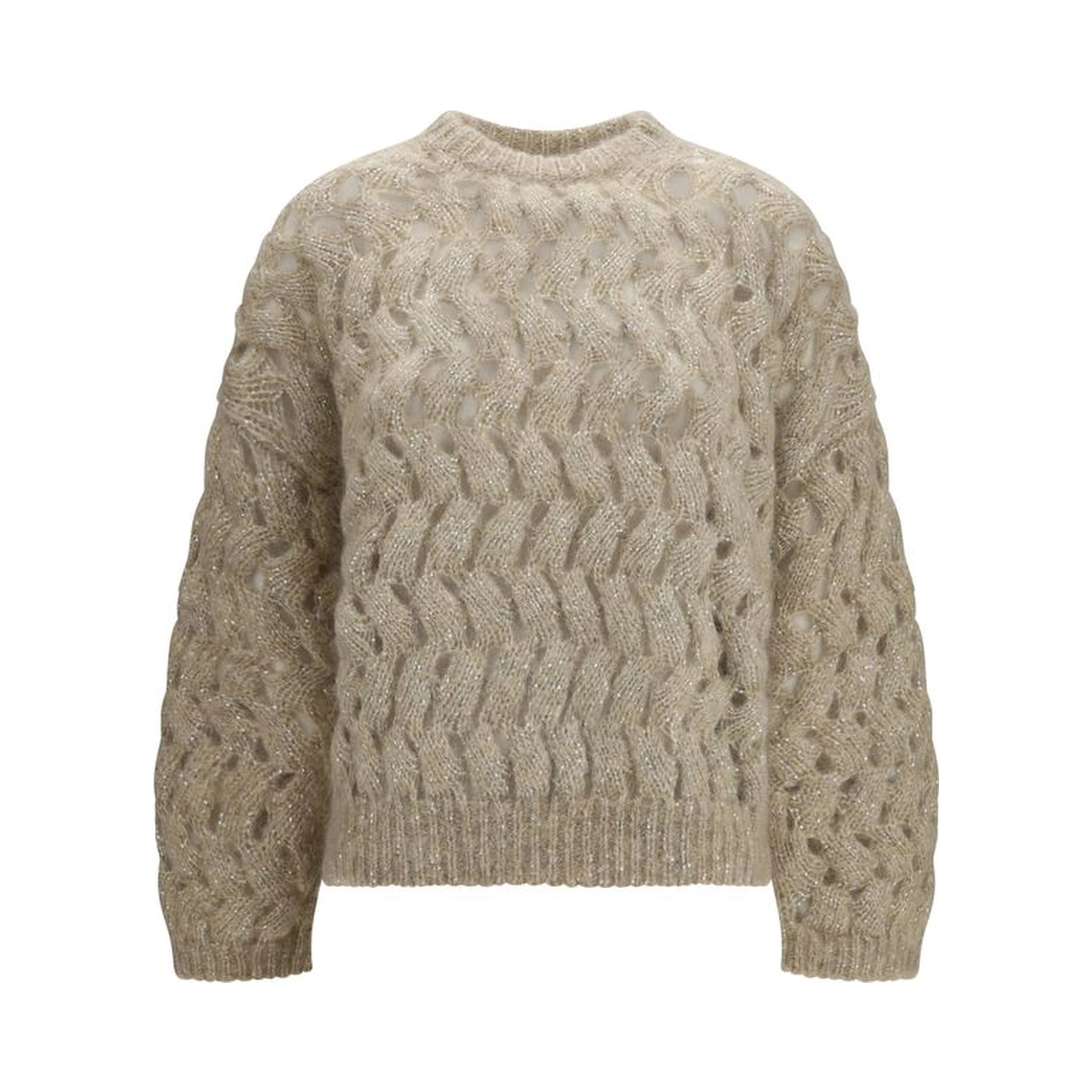Beige Mohair Sweatshirt