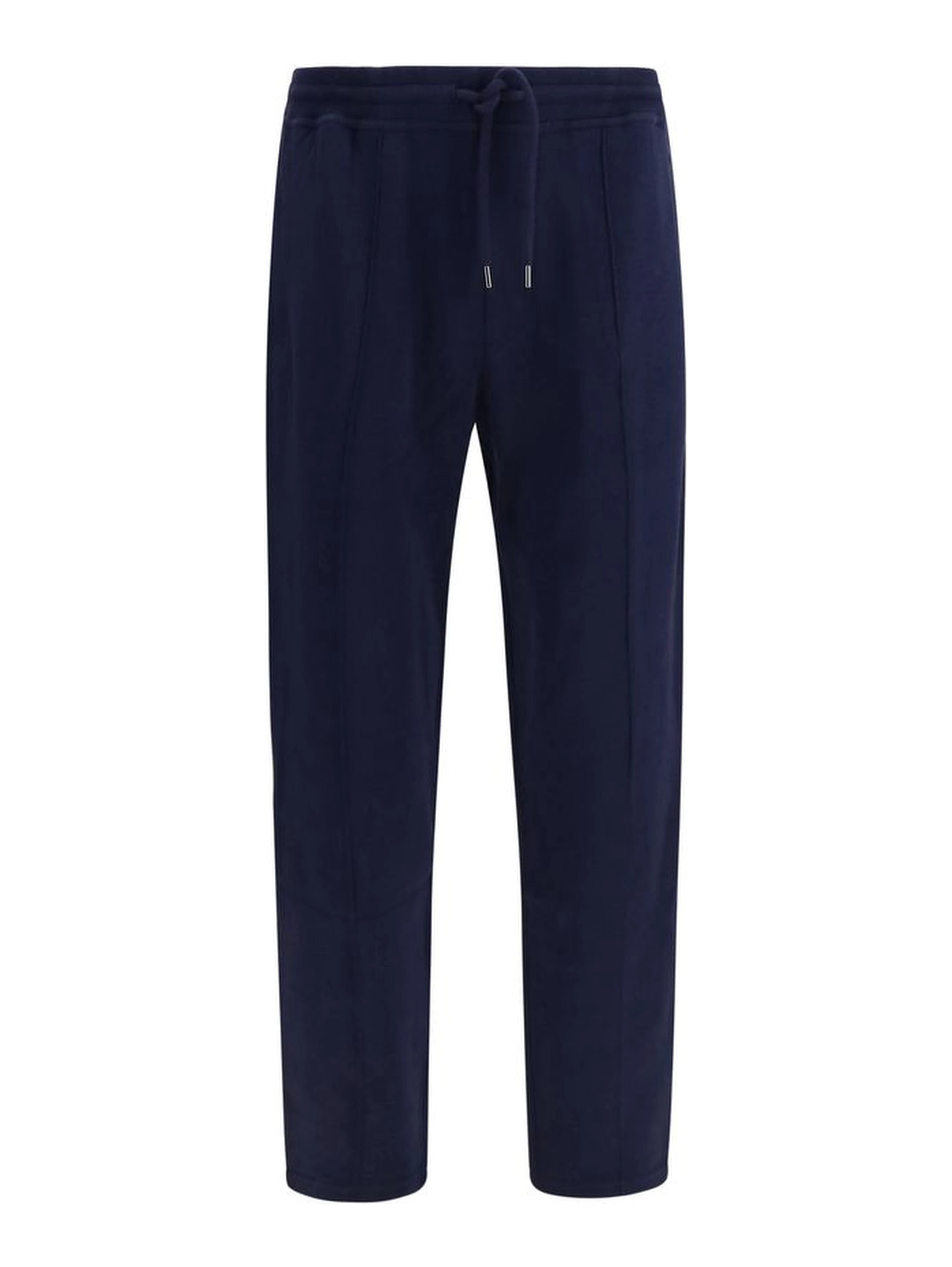 Blue Cotton Athletic Pants