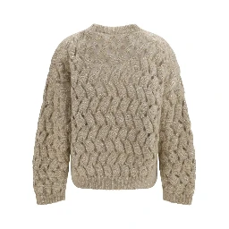 Beige Mohair Sweatshirt