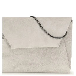 Gray Calf Leather Bos Taurus Shoulder Bag