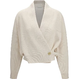 Beige Cashmere Cardigan