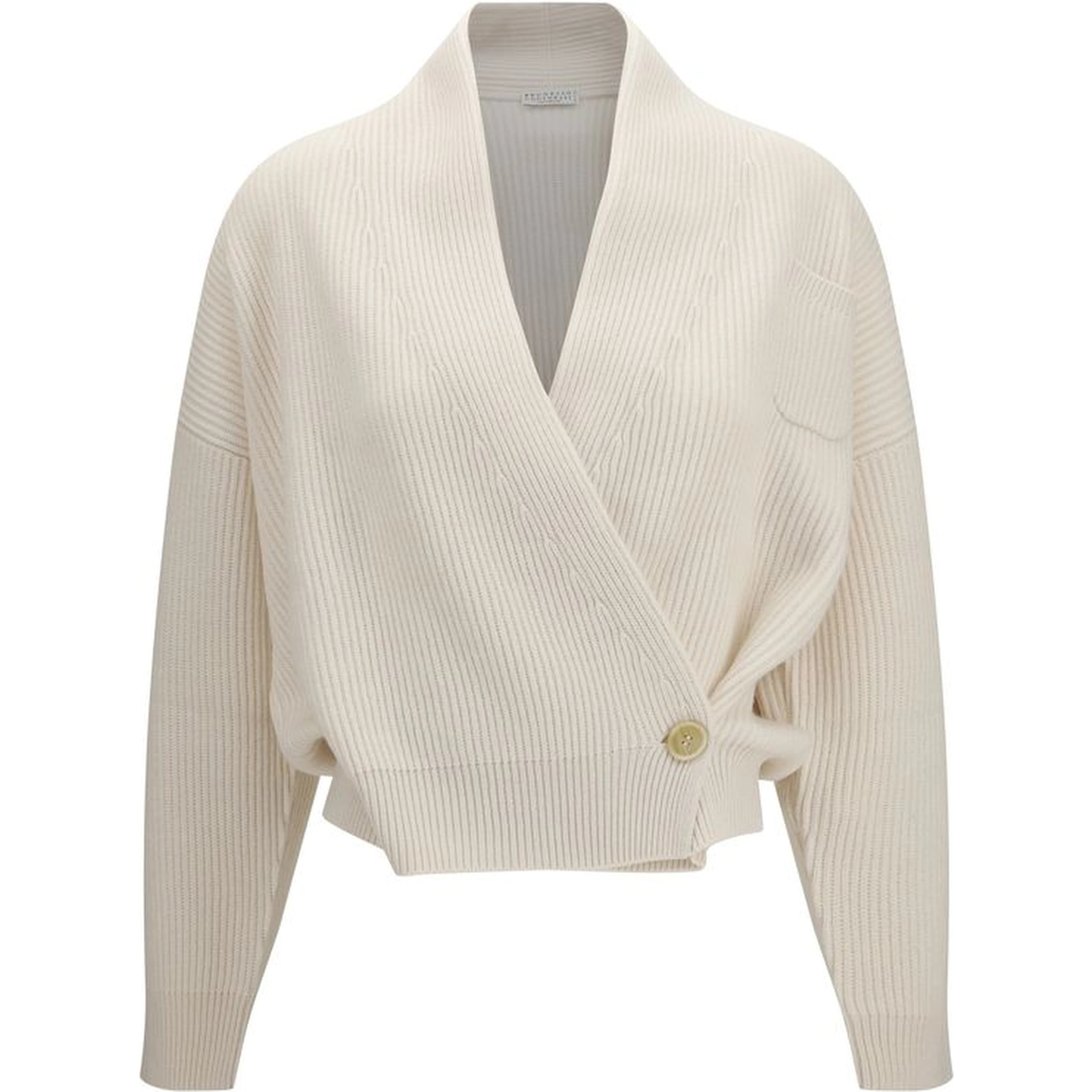 Beige Cashmere Cardigan