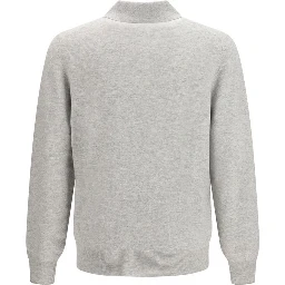 Gray Cashmere Polo Shirt