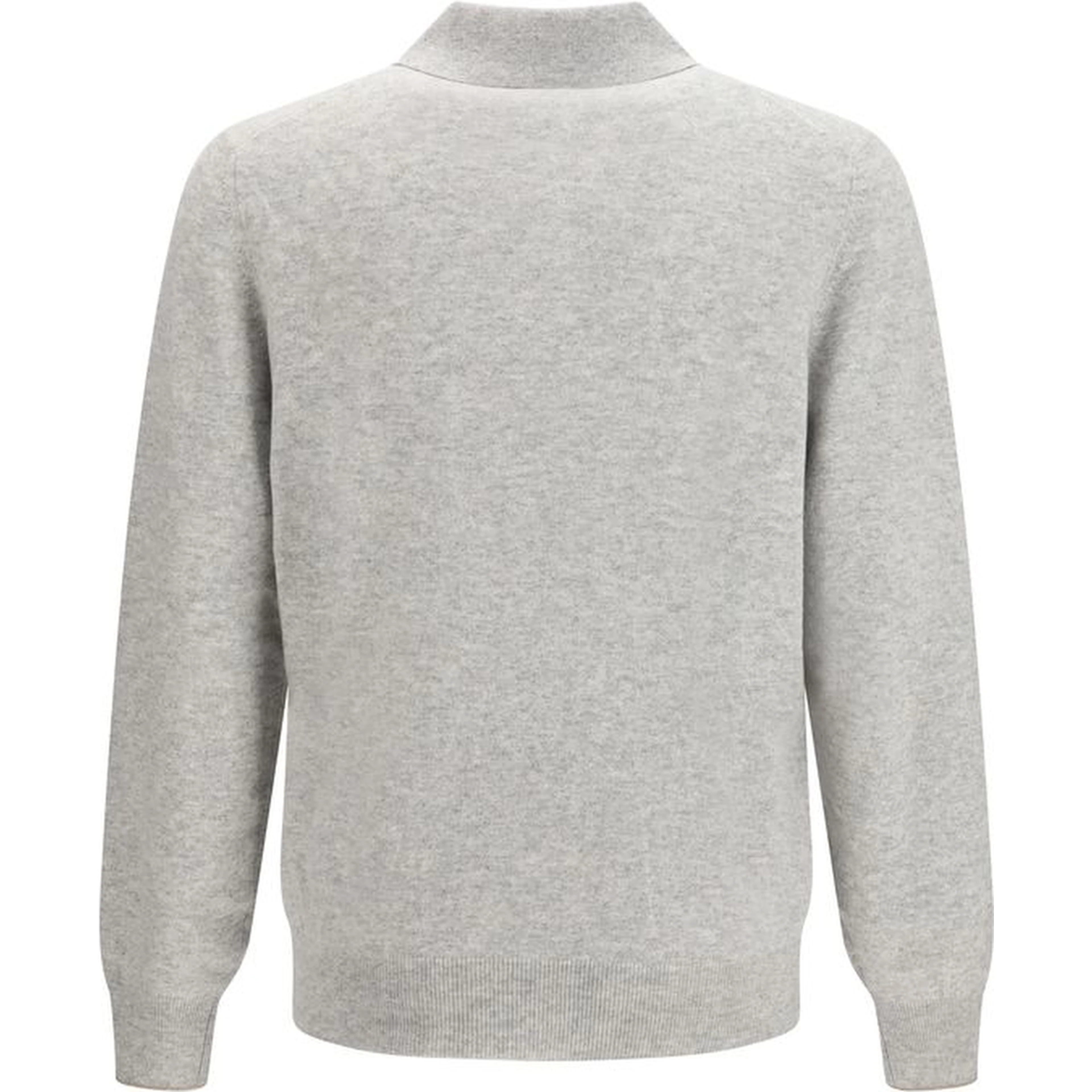 Gray Cashmere Polo Shirt