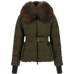 Bicolor Polyester Full-Length Jacket