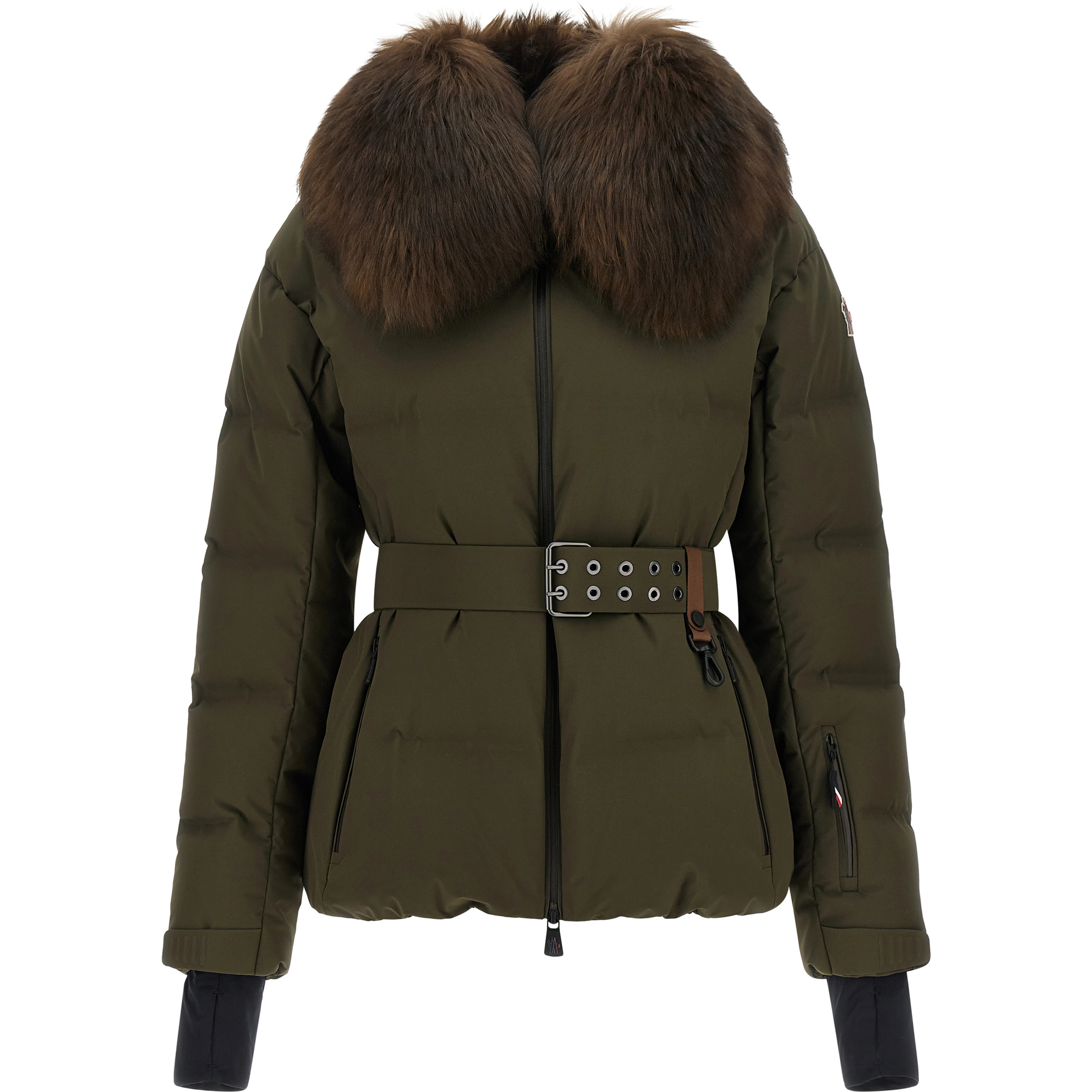 Bicolor Polyester Full-Length Jacket