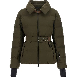 Bicolor Polyester Full-Length Jacket