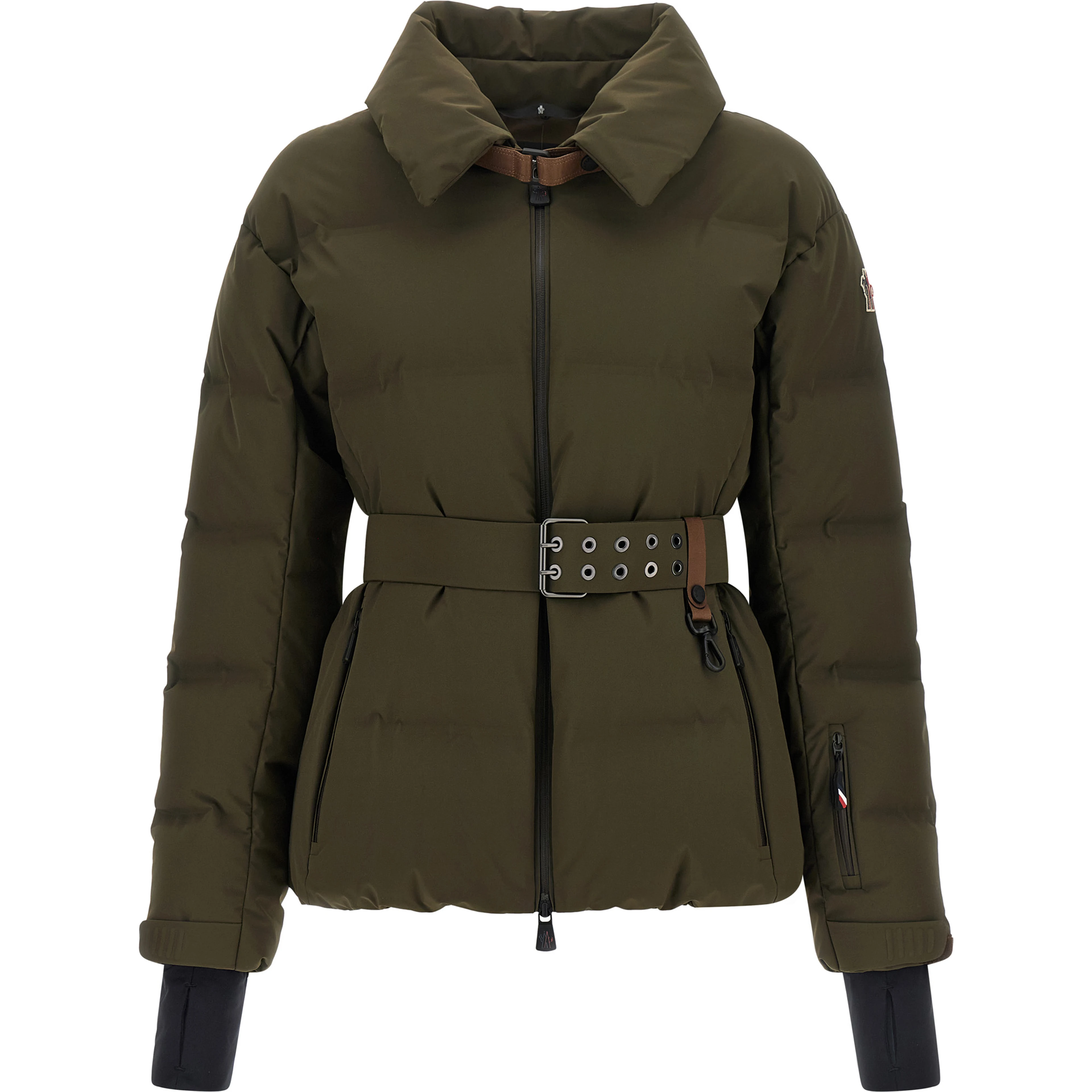 Bicolor Polyester Full-Length Jacket