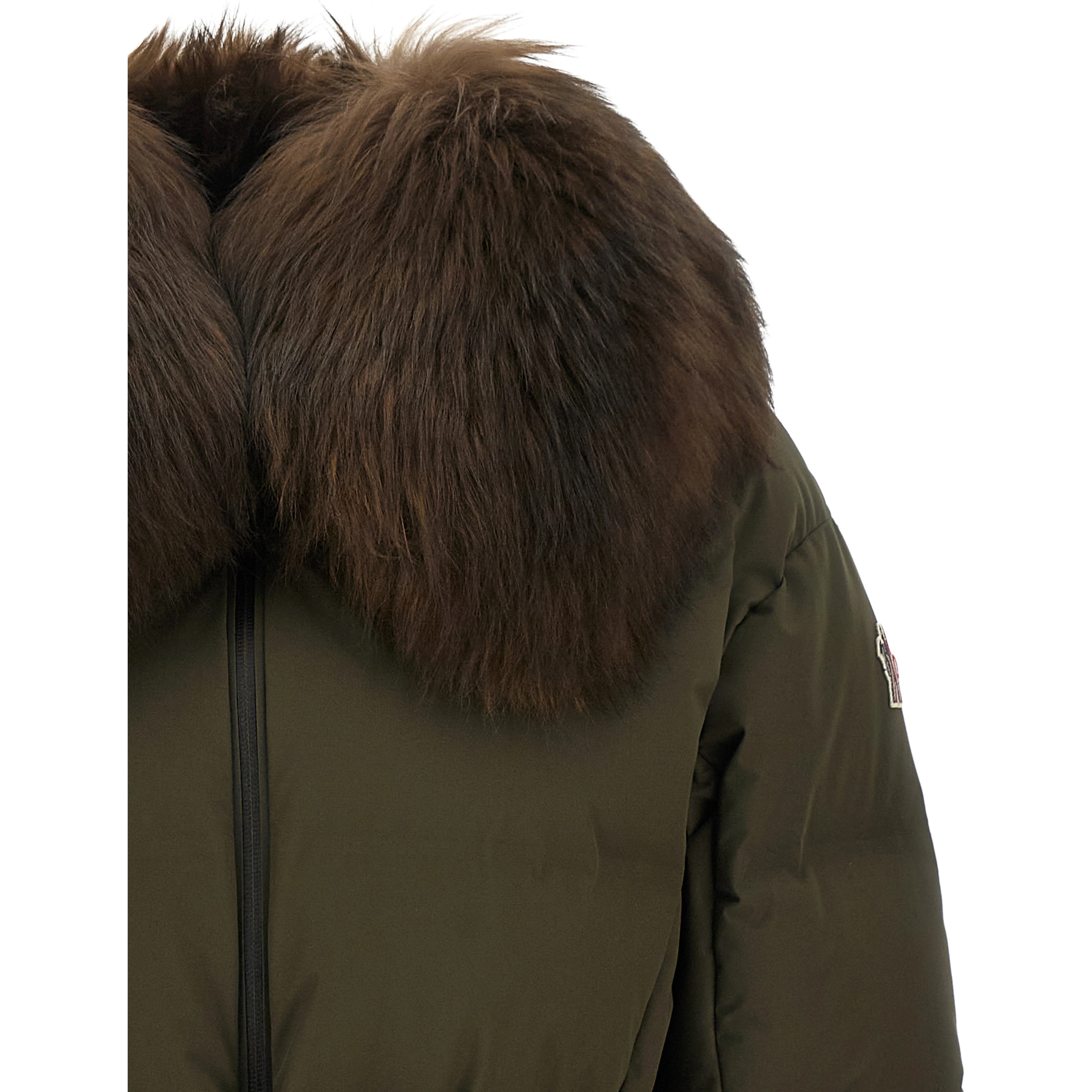 Bicolor Polyester Full-Length Jacket