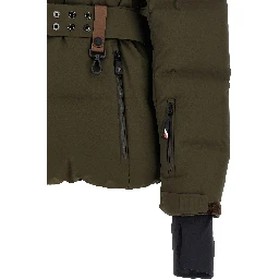 Bicolor Polyester Full-Length Jacket