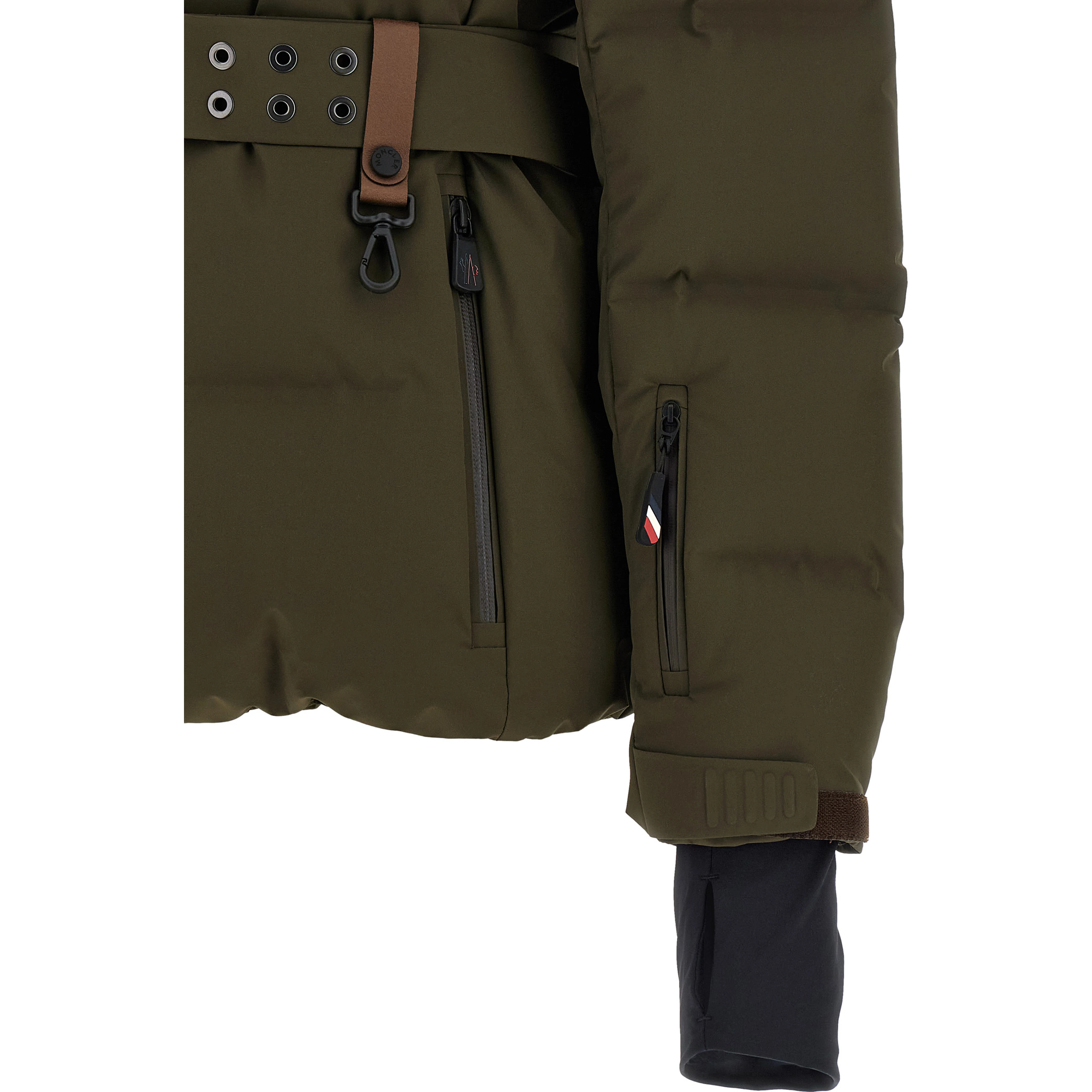 Bicolor Polyester Full-Length Jacket