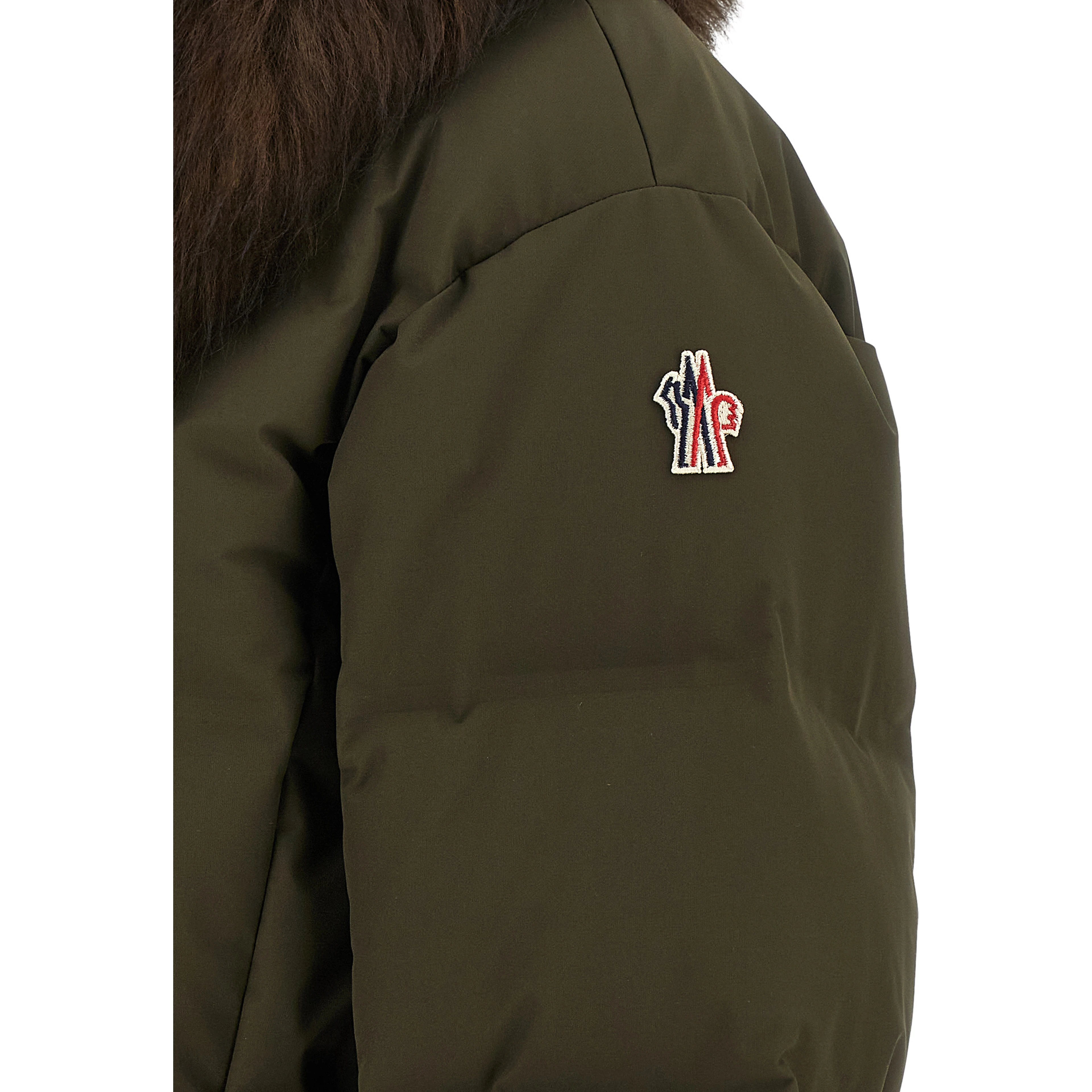 Bicolor Polyester Full-Length Jacket