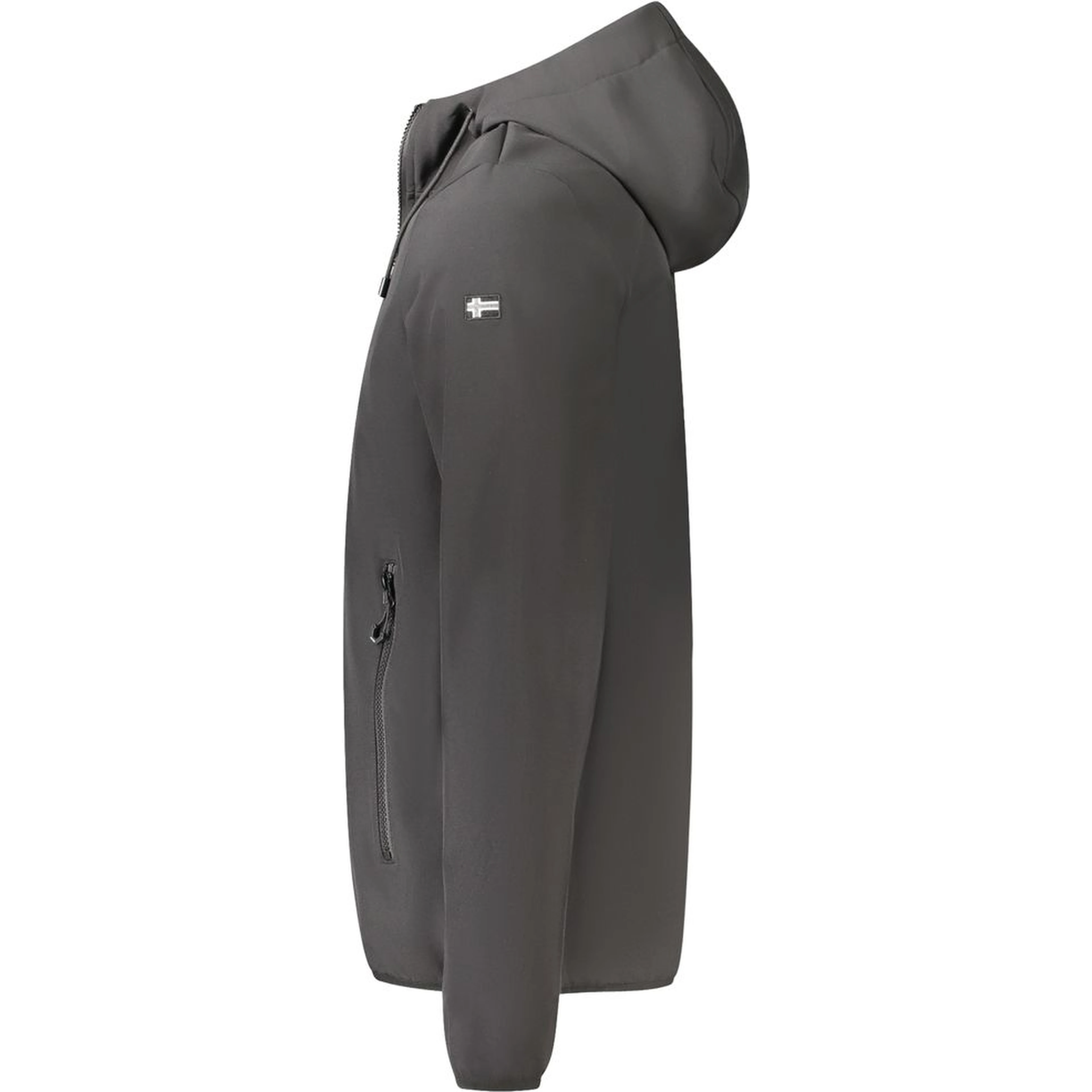 Black Polyester Men's Jacket