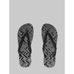 Haze Check sandals in Iron grey