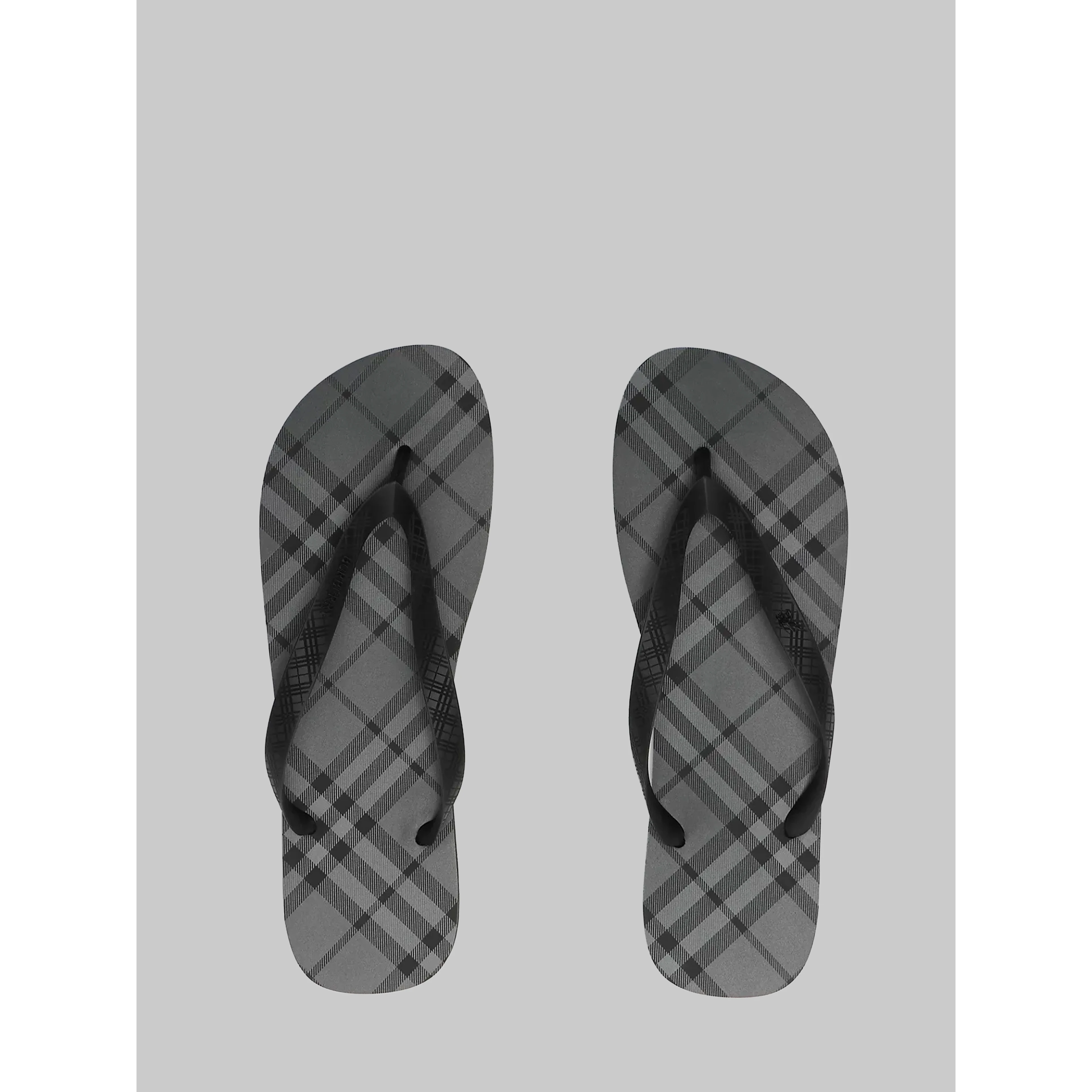 Haze Check sandals in Iron grey