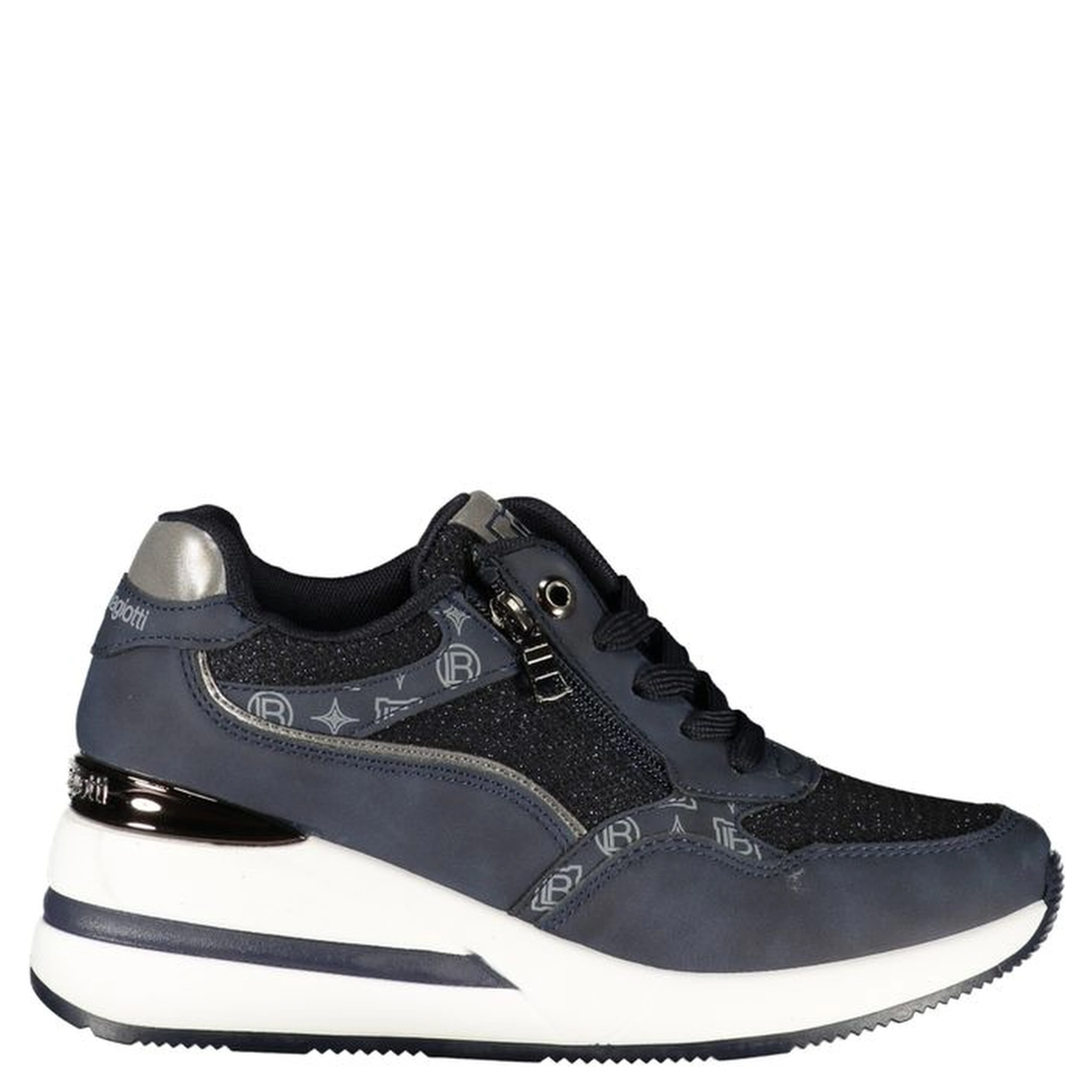 Blue Polyurethane Women's Sneaker