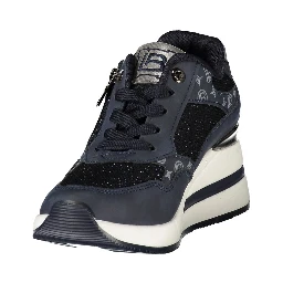 Blue Polyurethane Women's Sneaker