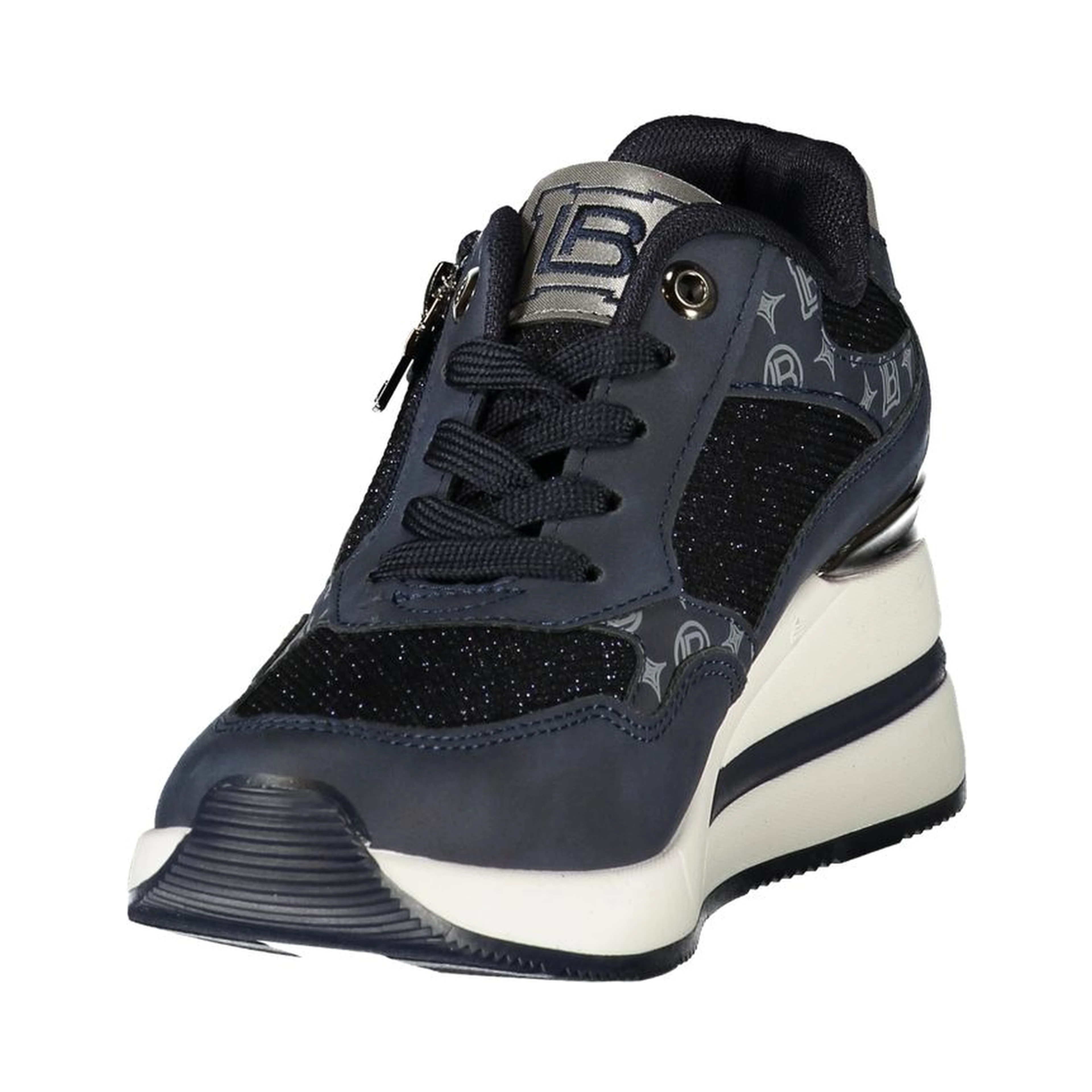 Blue Polyurethane Women's Sneaker