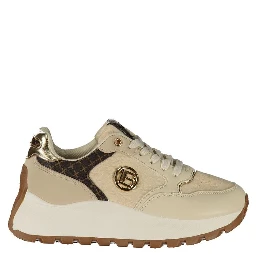 Beige Polyurethane Womens Sneaker