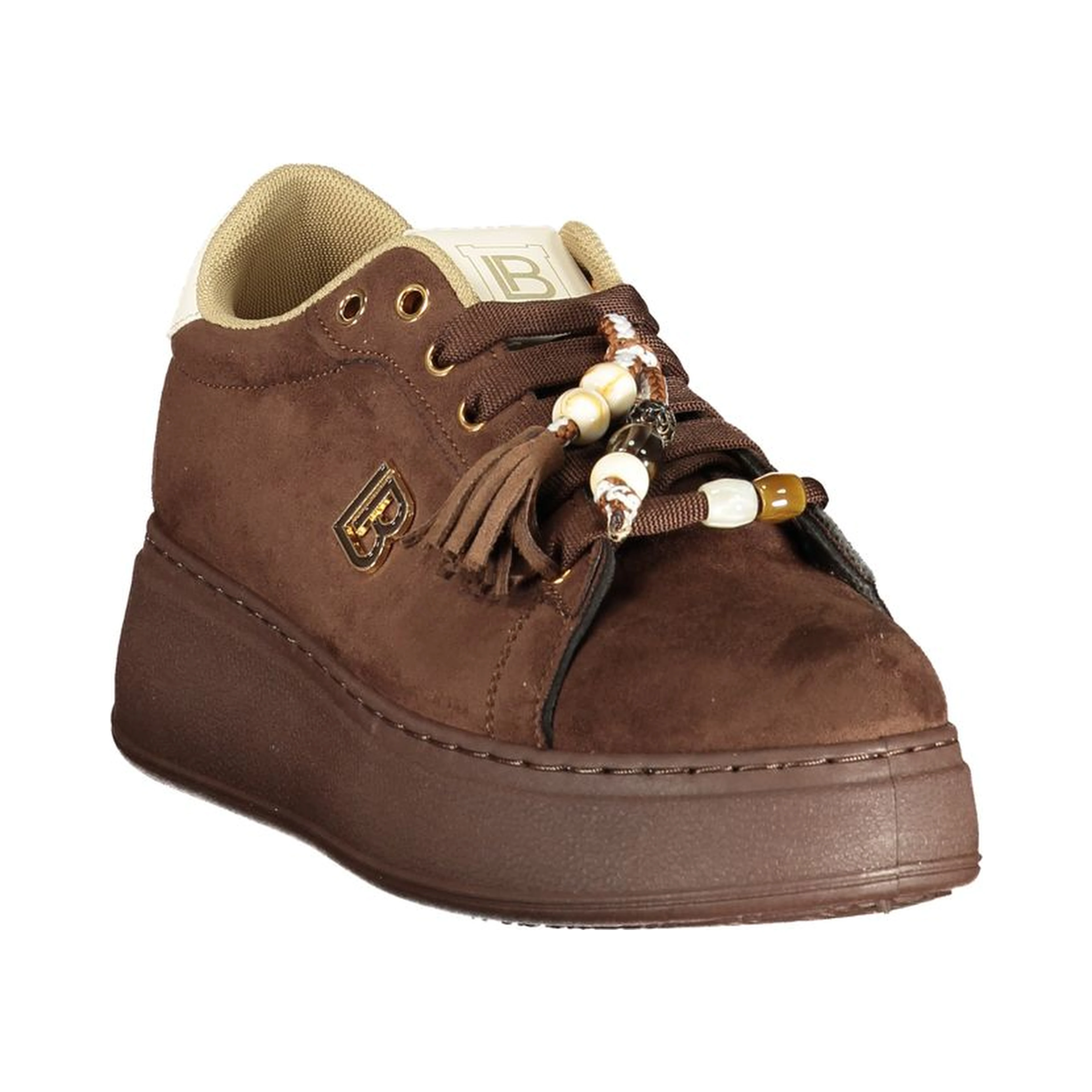 Brown Polyurethane Women's Sneaker