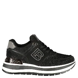 Black Polyurethane Women's Sneaker