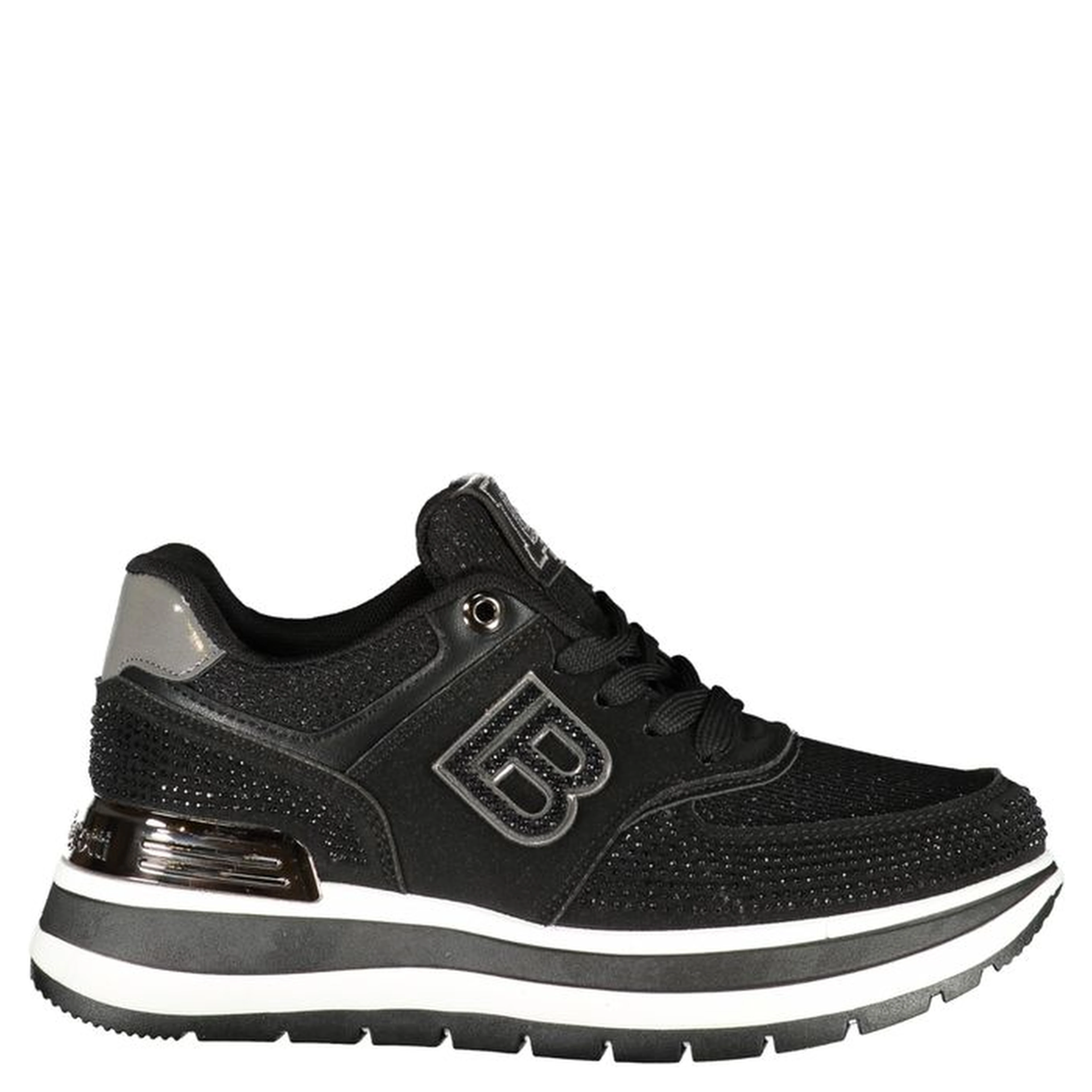 Black Polyurethane Women's Sneaker