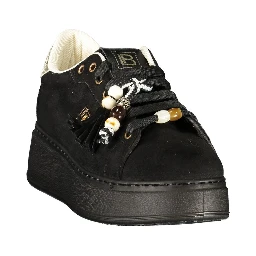Nero Polyurethane Women's Sneaker